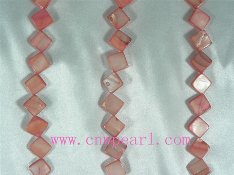 11.5mm square shaped shell strands of five strands